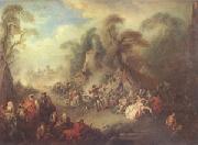 Pater, Jean-Baptiste A Country Festival with Soldiers Rejoicing (mk05) oil